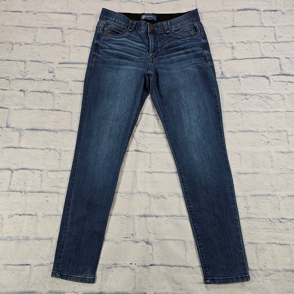 Democracy Jeans Womens 8 Blue Ab Solution Booty Lift Jegging Dark Wash Stretch